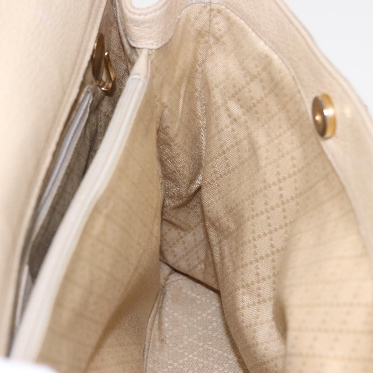 GUCCI Bamboo Tote Bag Suede 2way Beige 002 2855 0322 0 78245