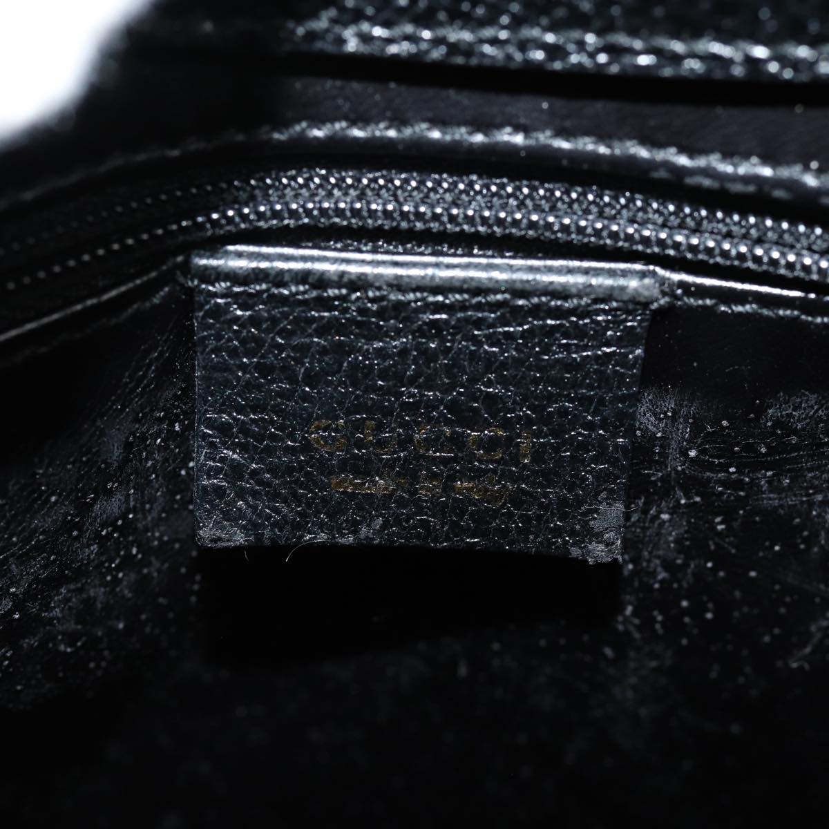 GUCCI Bamboo Shoulder Bag Leather Black 001 3006 78246