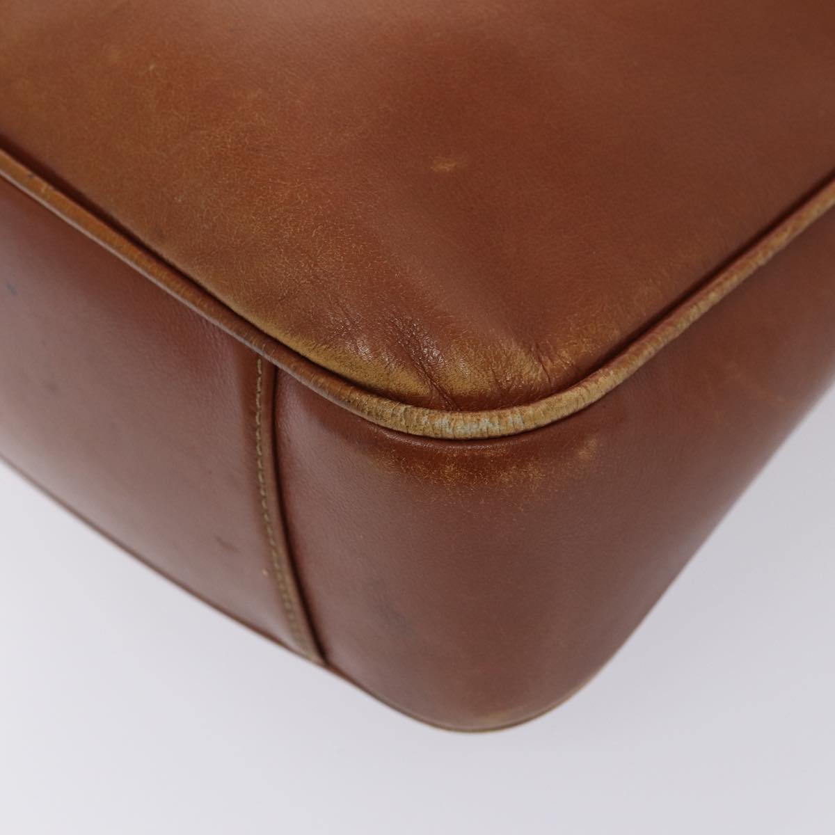GUCCI Bamboo Shoulder Bag Leather 2way Brown 001 1638 78250