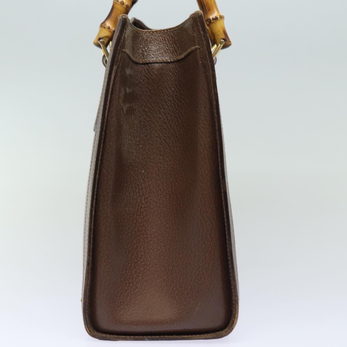 GUCCI Bamboo Tote Bag Leather Brown 002 1186 0260 78252
