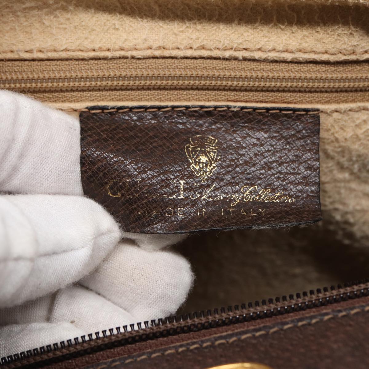 GUCCI GG Supreme Web Sherry Line Boston Bag PVC Beige Red 012 3842 78291
