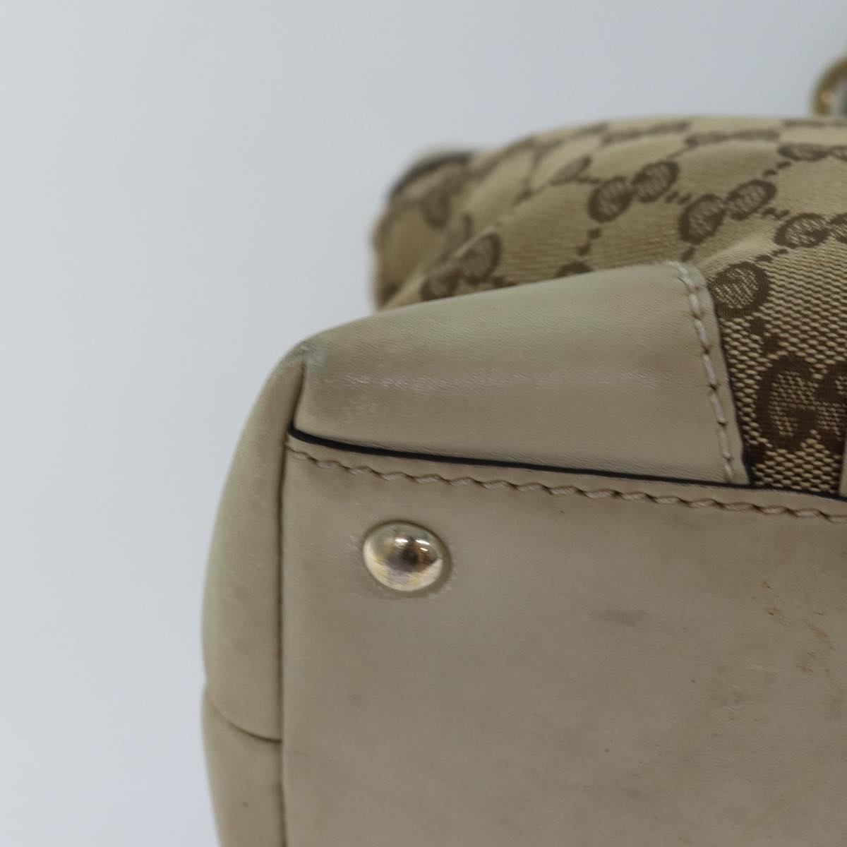 GUCCI GG Canvas Tote Bag Beige 257069 78293