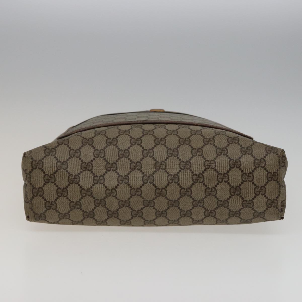 GUCCI GG Supreme Web Sherry Line Tote Bag PVC Beige Red 39 02 003 78340