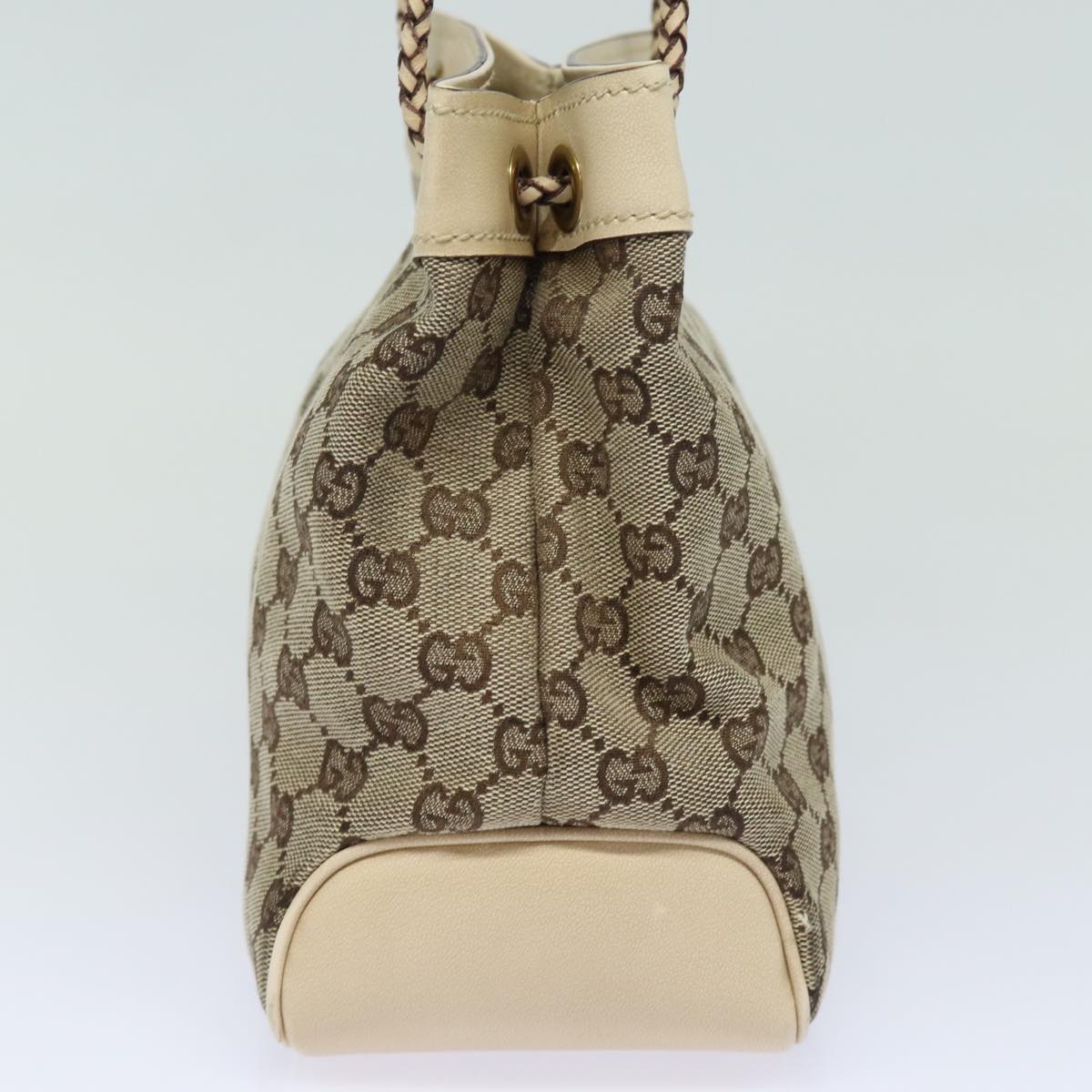 GUCCI GG Canvas Shoulder Bag Beige 109143 78342