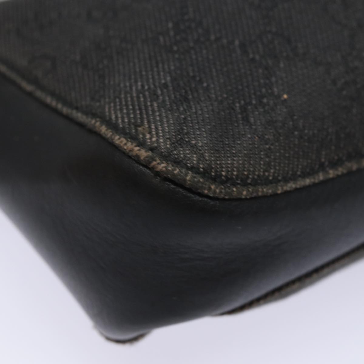 GUCCI GG Canvas Shoulder Bag Black 101975 78344