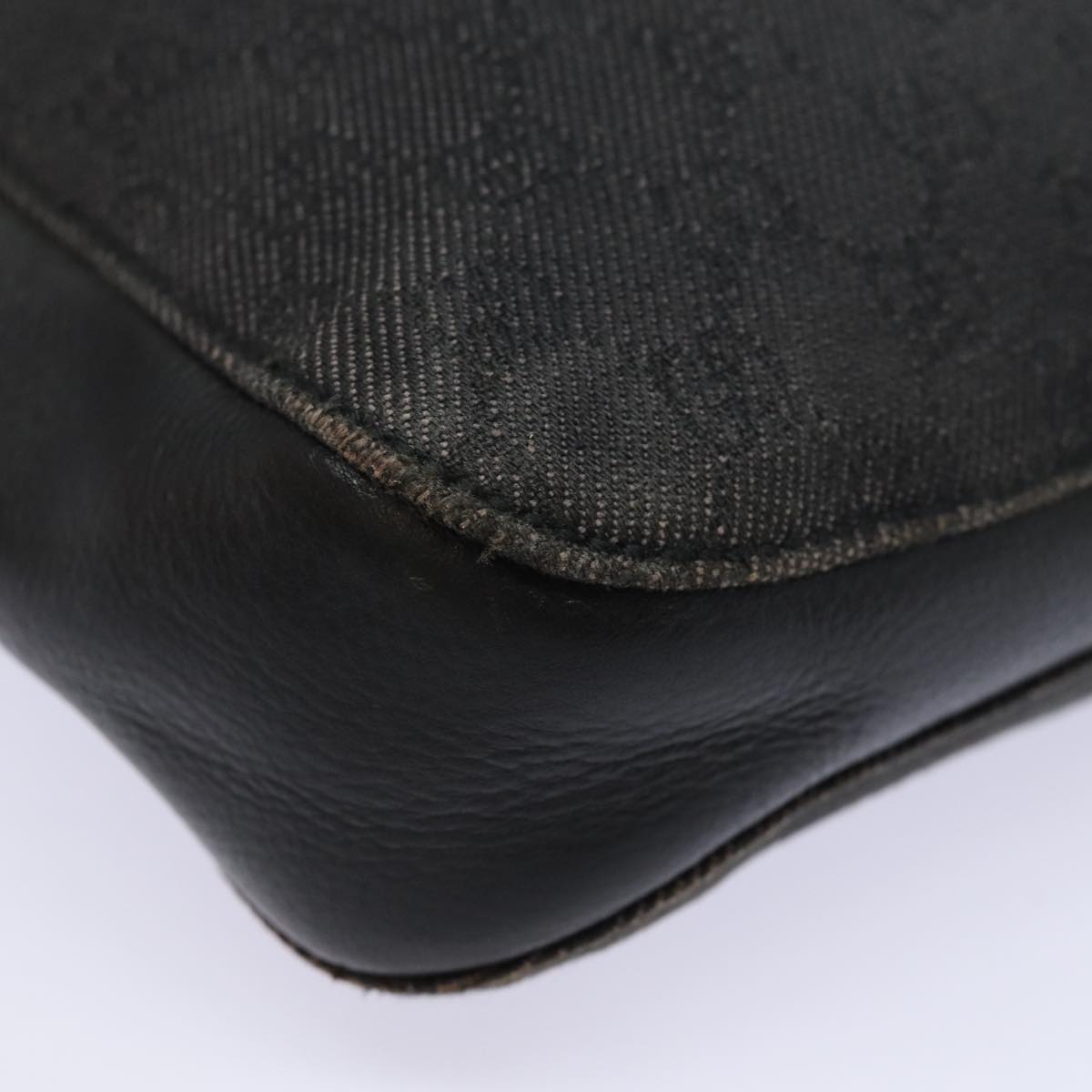GUCCI GG Canvas Shoulder Bag Black 101975 78344