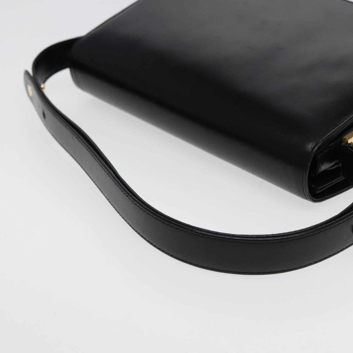 GUCCI Shoulder Bag Leather Black 78441