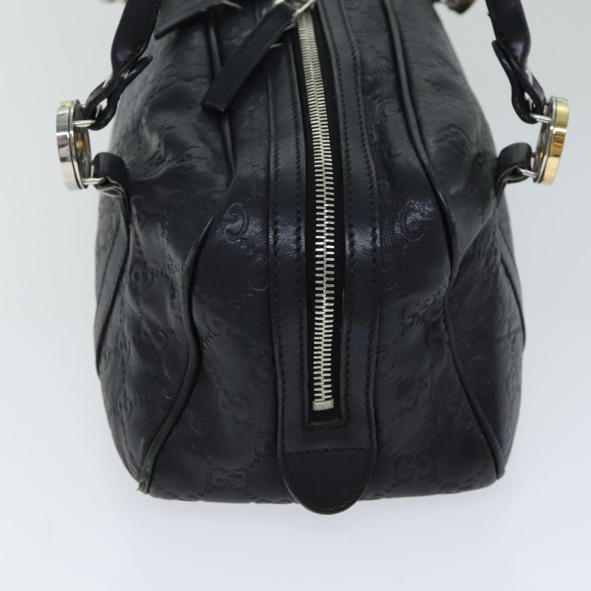 GUCCI GG Canvas Guccissima Shoulder Bag Black 232958 78490