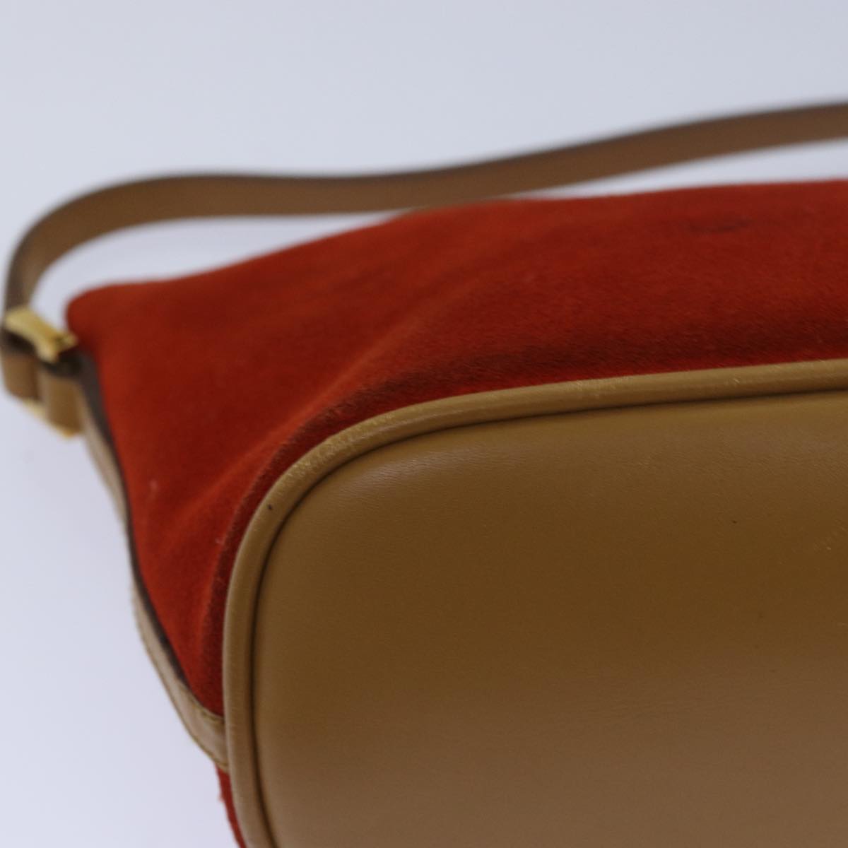 GUCCI Accessory Pouch Suede Orange 039 1103 78514