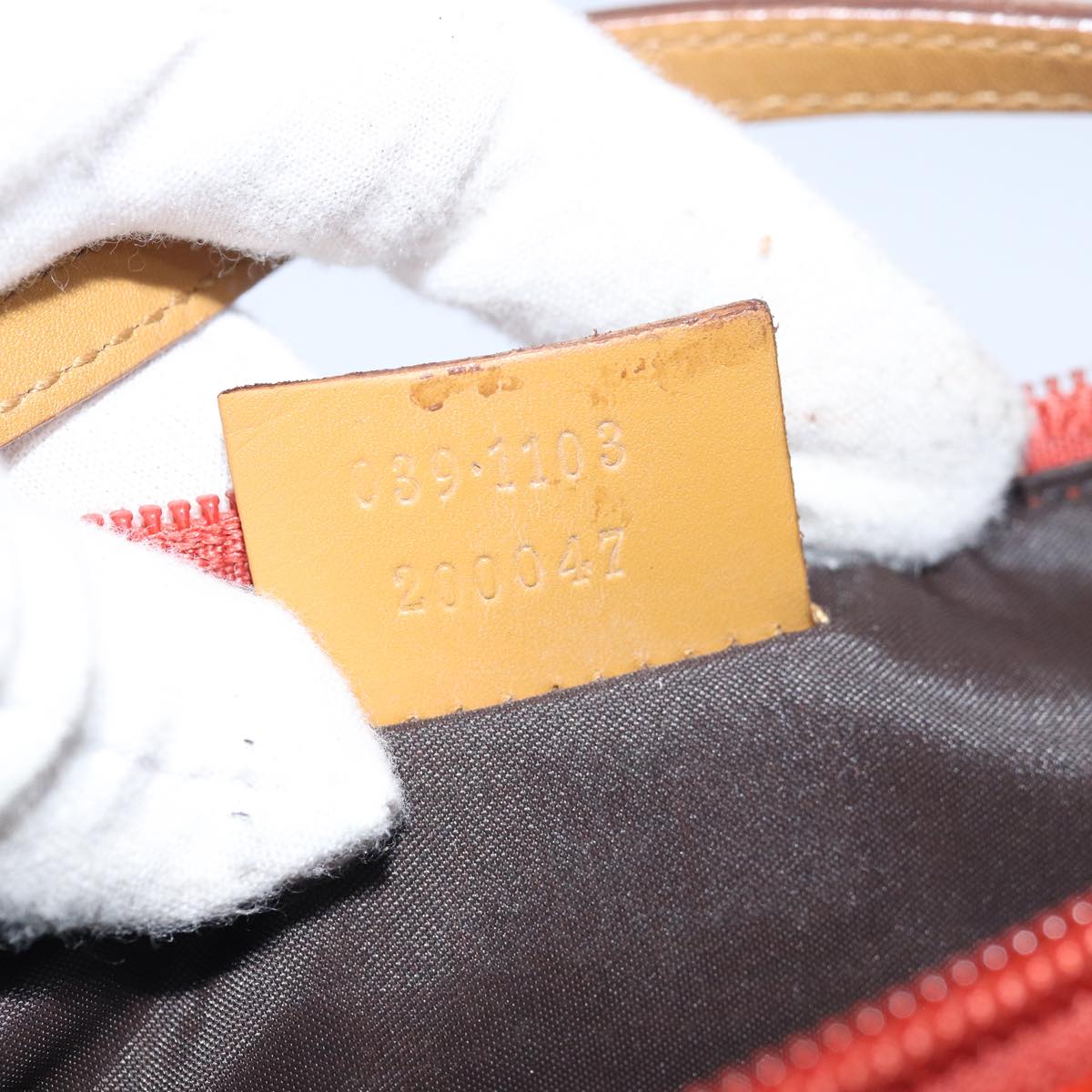GUCCI Accessory Pouch Suede Orange 039 1103 78514