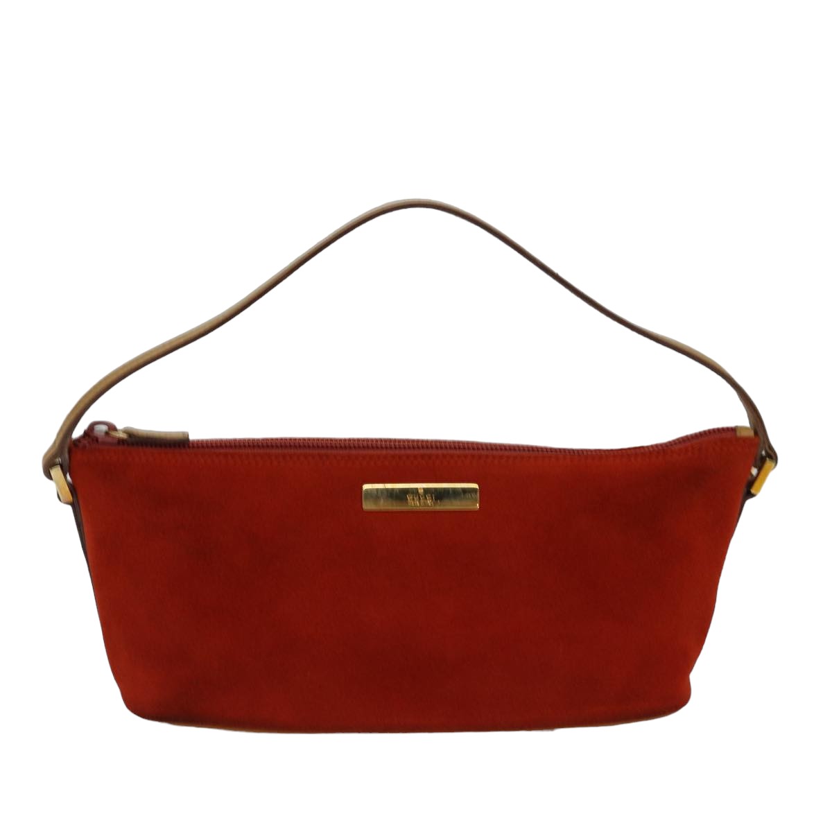 GUCCI Accessory Pouch Suede Orange 039 1103 78514