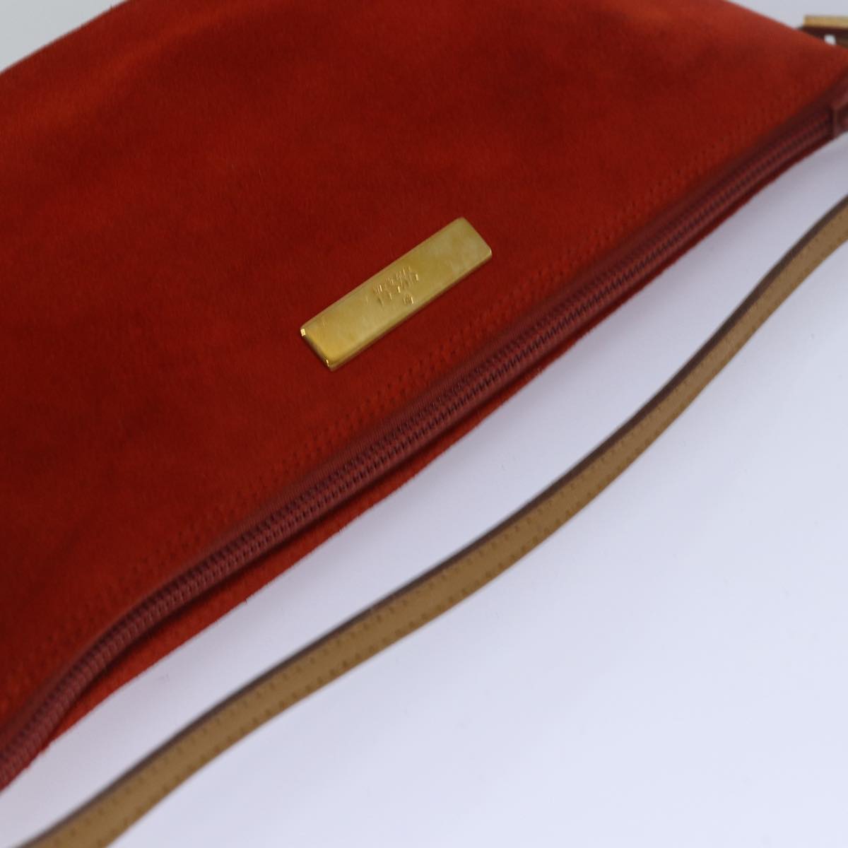 GUCCI Accessory Pouch Suede Orange 039 1103 78514