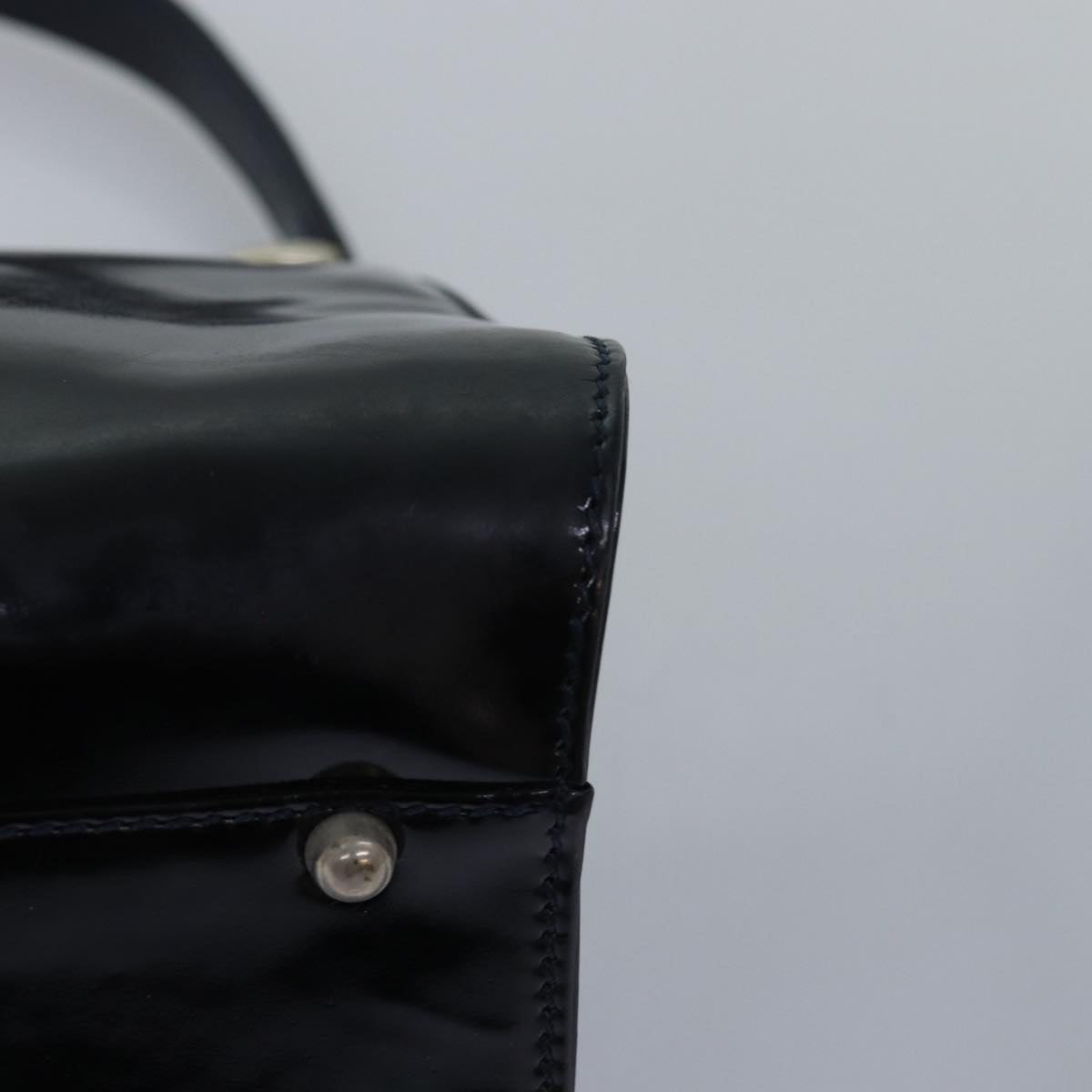 GUCCI Hand Bag Patent leather Black 78516