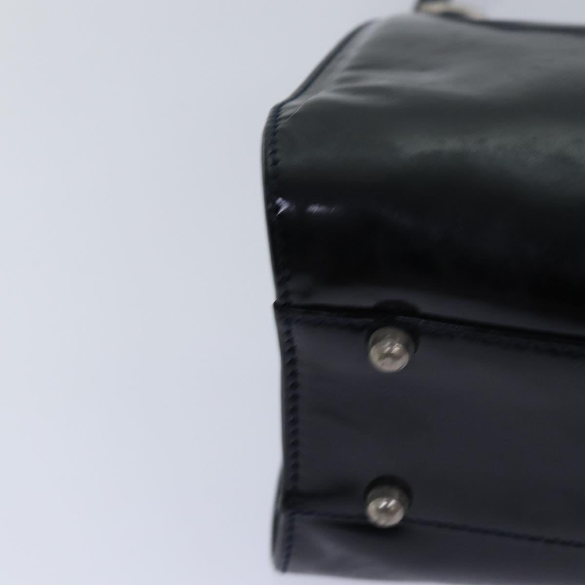 GUCCI Hand Bag Patent leather Black 78516