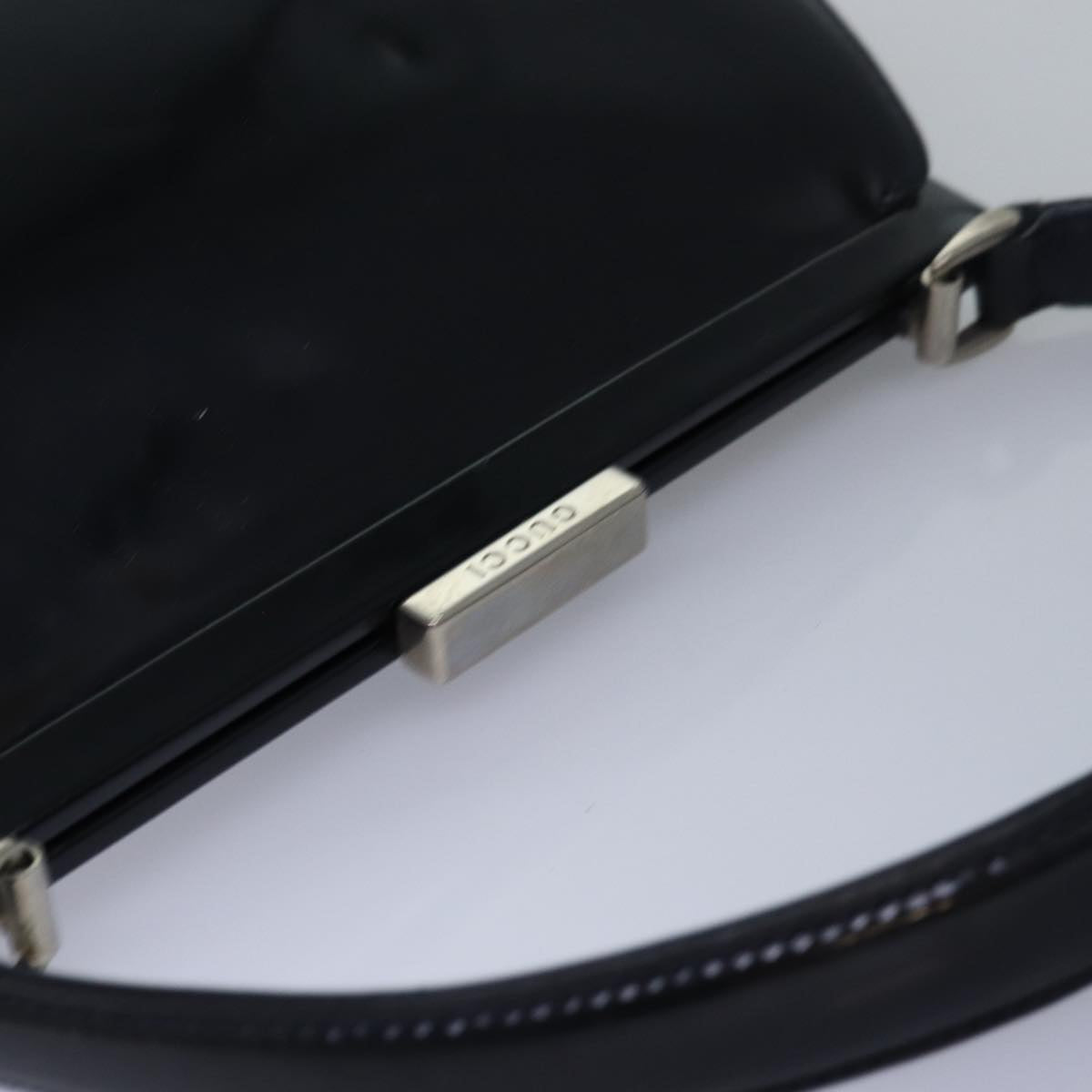 GUCCI Hand Bag Patent leather Black 78516