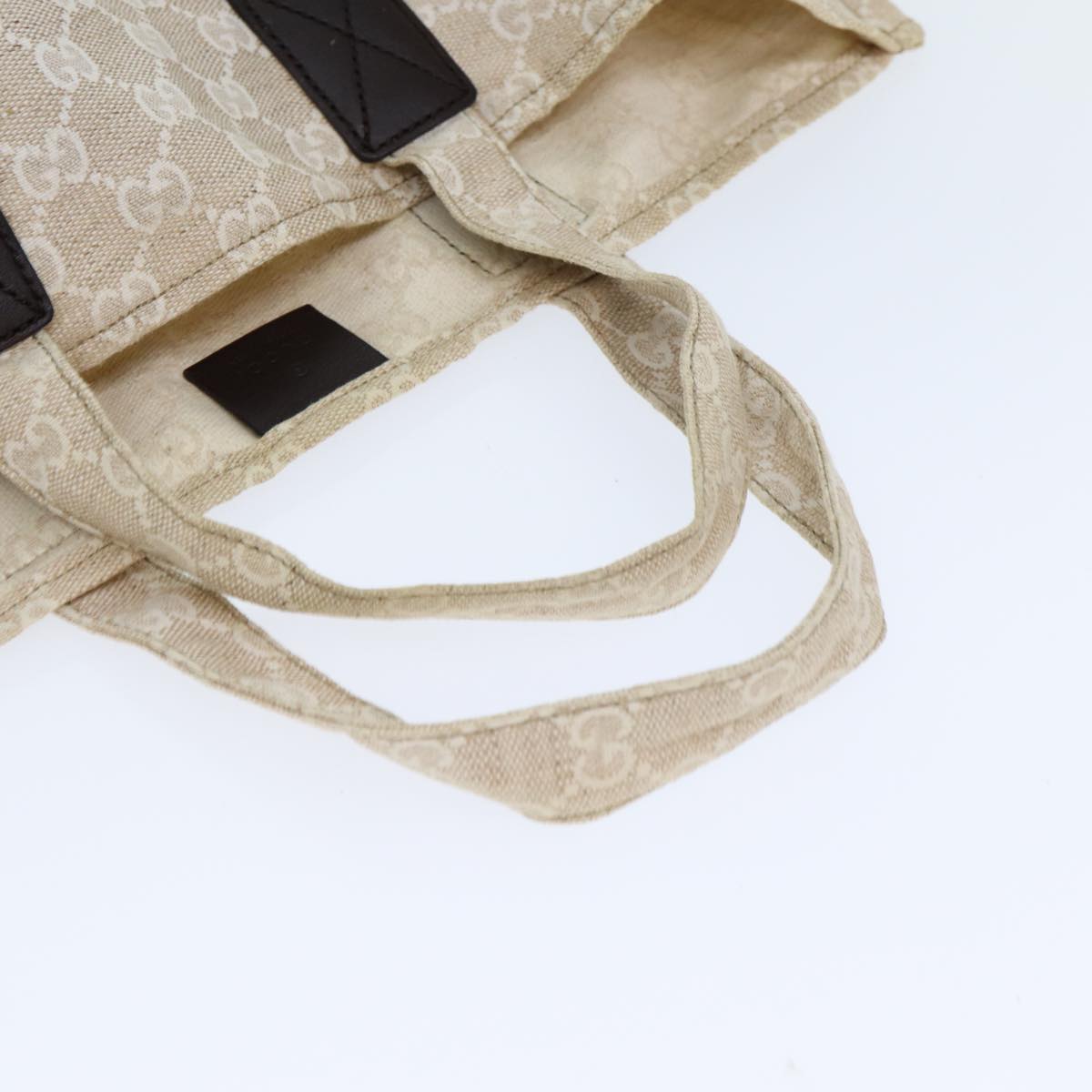 GUCCI GG Canvas Gucci Museo Tote Bag Beige 283411 78525