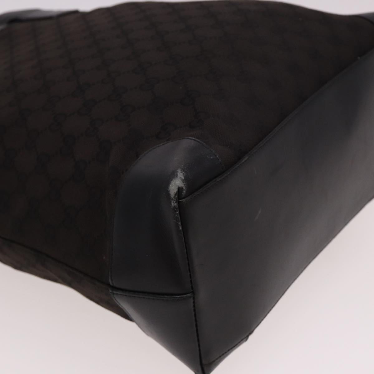GUCCI GG Canvas Hand Bag Black 002 1121 78531