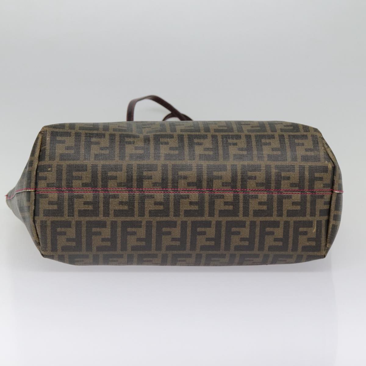 FENDI Zucca Canvas Tote Bag Brown Gold 78561