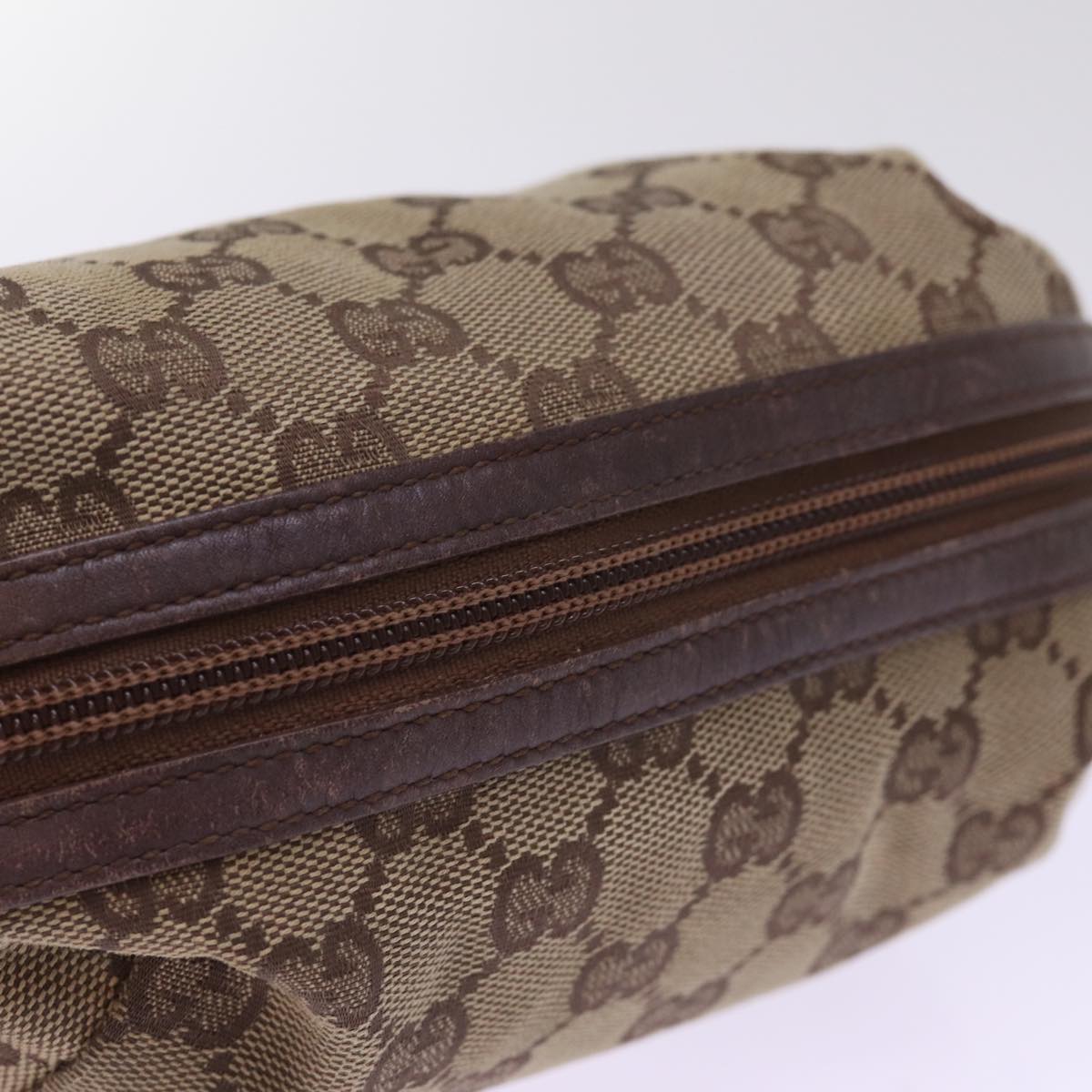 GUCCI GG Canvas Pouch Beige 29595 78607