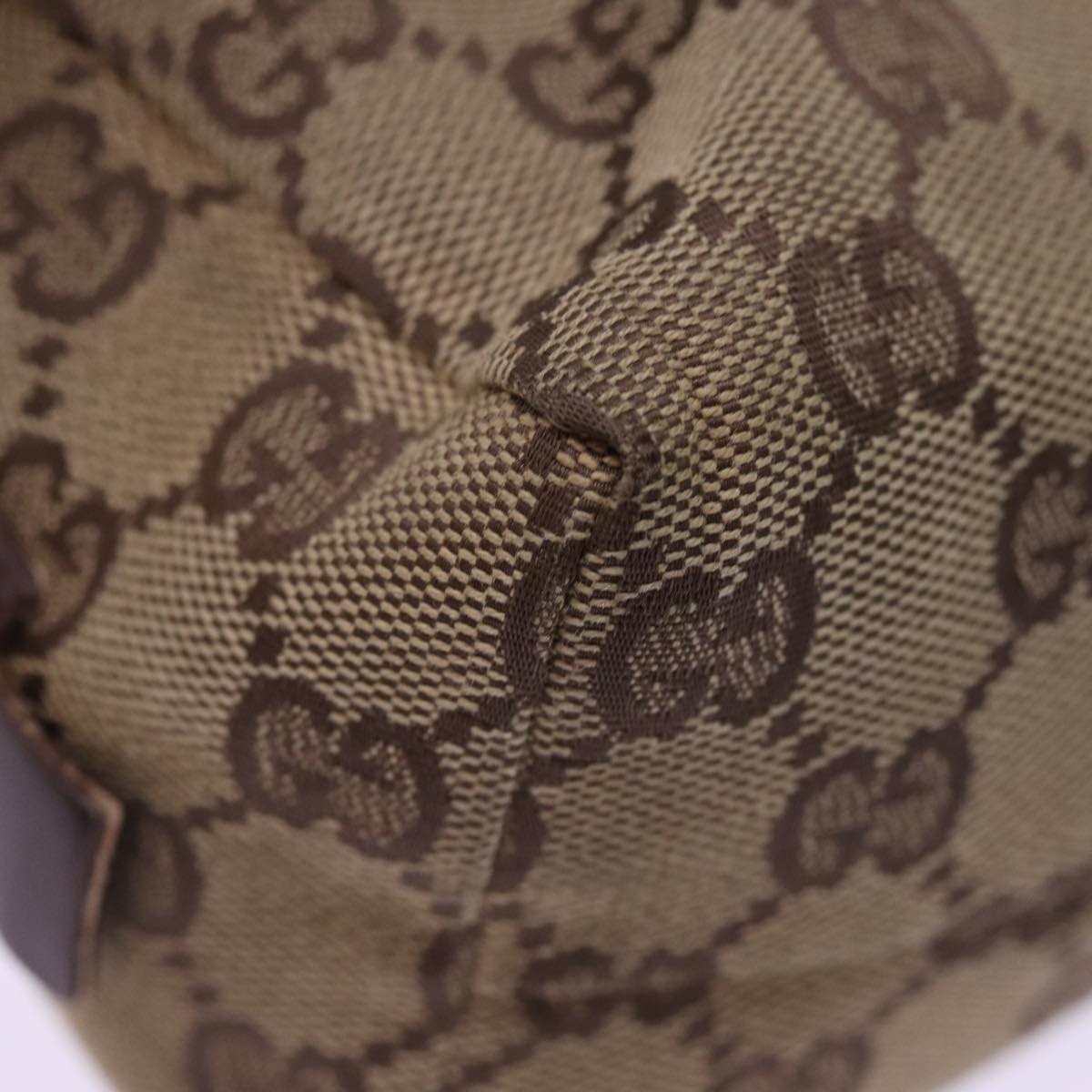 GUCCI GG Canvas Pouch Beige 29595 78607