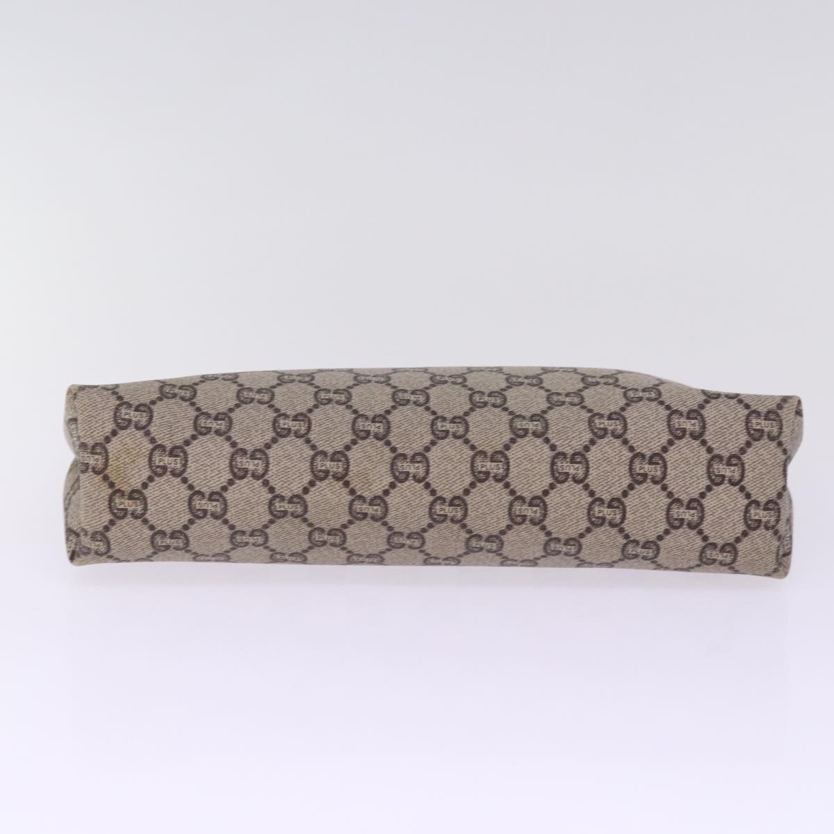 GUCCI GG Plus Supreme Clutch Bag PVC Beige 78609