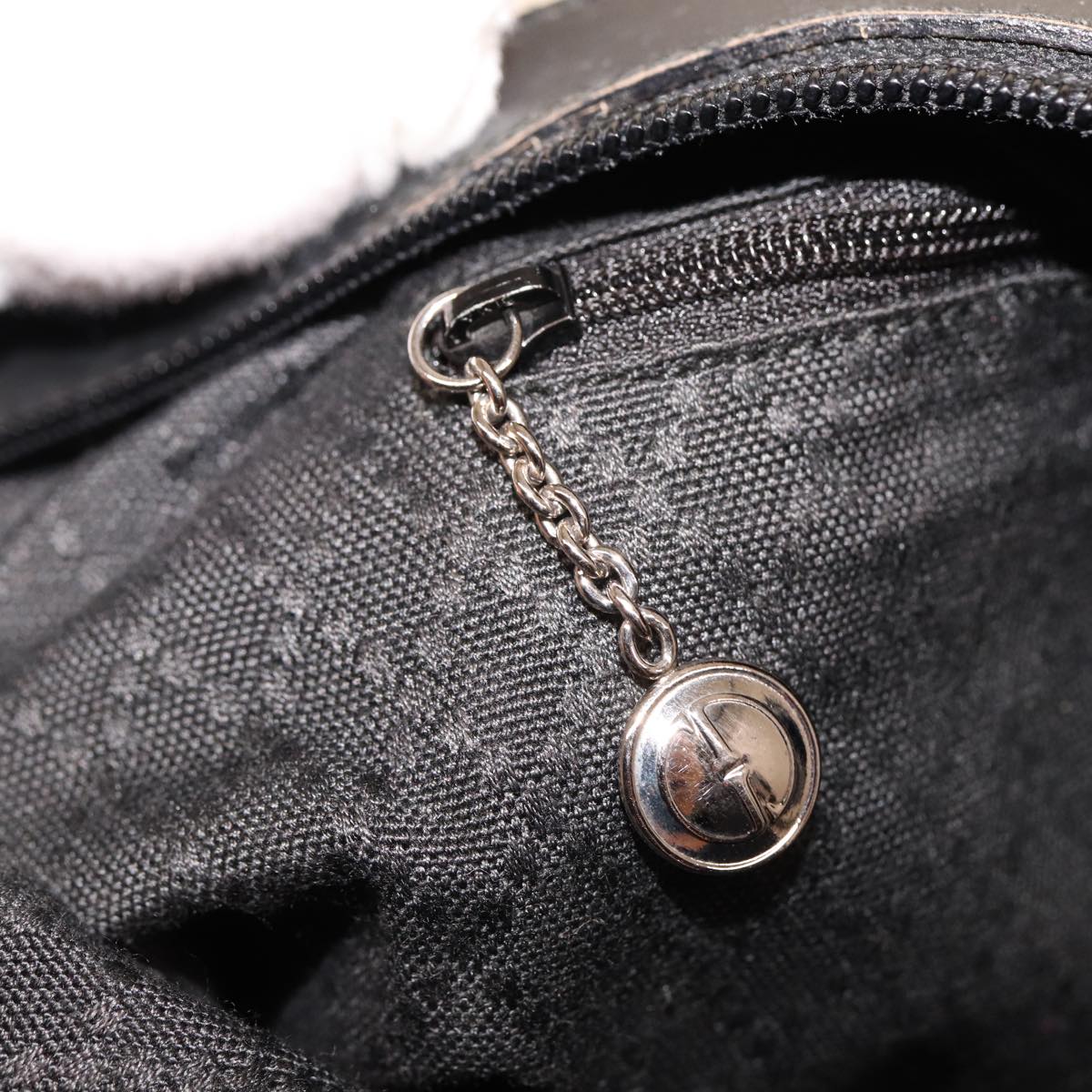 GUCCI Bamboo Hand Bag Nylon Black 000 2058 0531 5 78631
