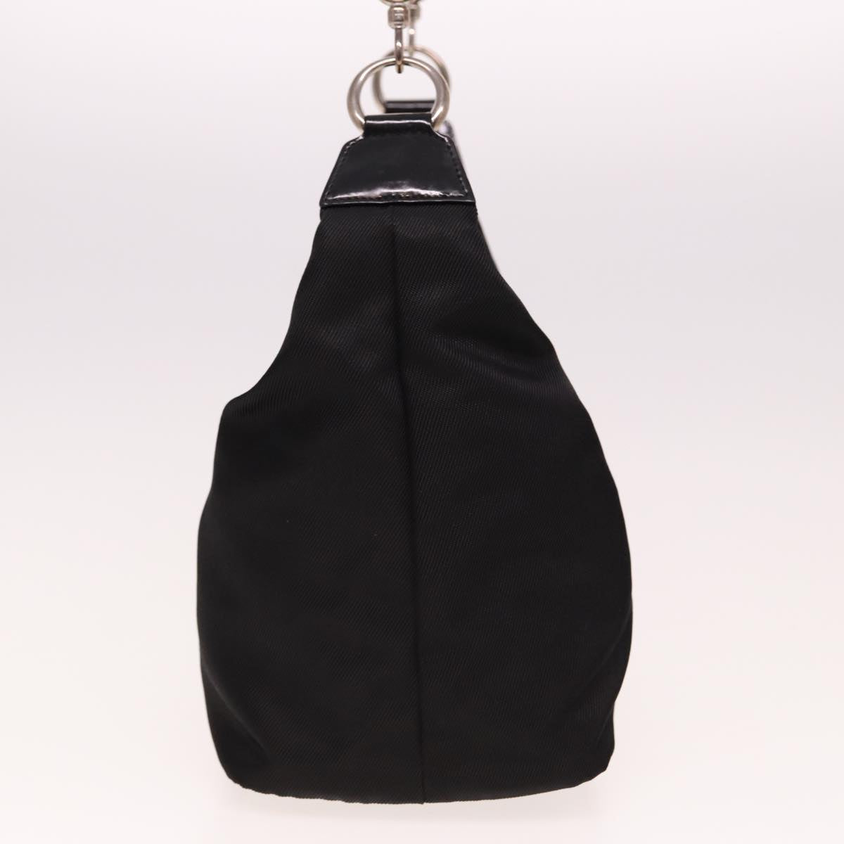 GUCCI Bamboo Hand Bag Nylon Black 000 2058 0531 5 78631