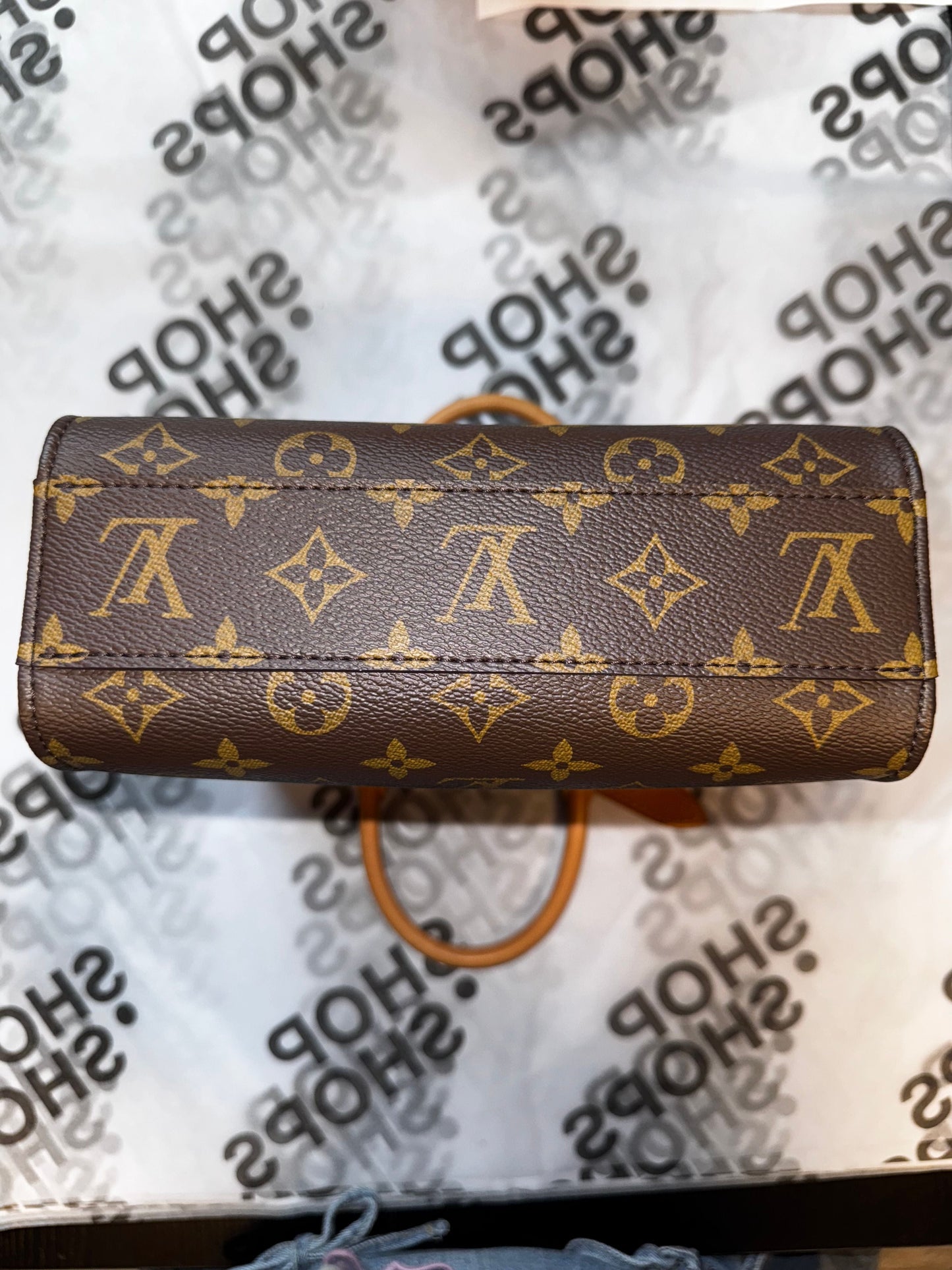 GLM-Sac Plat NM Bag Monogram Canvas BB Brown - missing strap IR-02