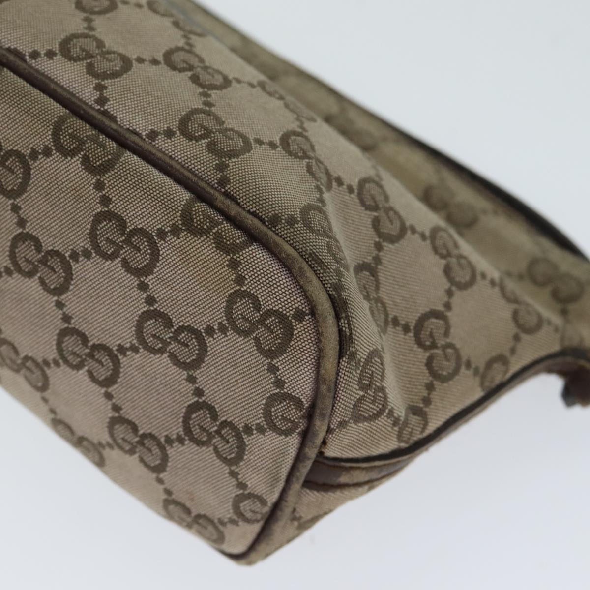 GUCCI GG Canvas Pouch Beige 039 1103 78760