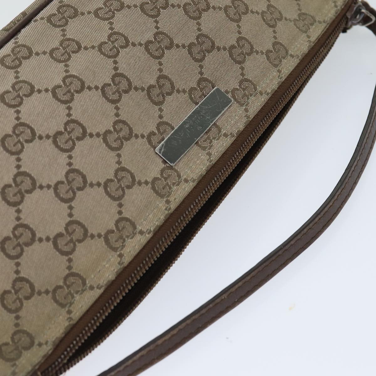 GUCCI GG Canvas Pouch Beige 039 1103 78760