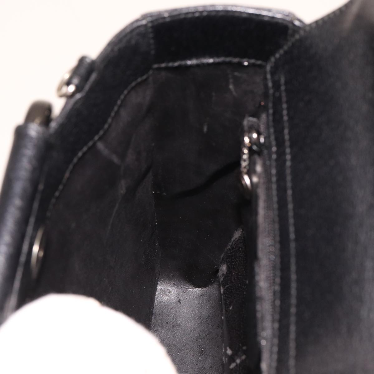 GUCCI Hand Bag Leather 2way Black 002 1118 0463 78761