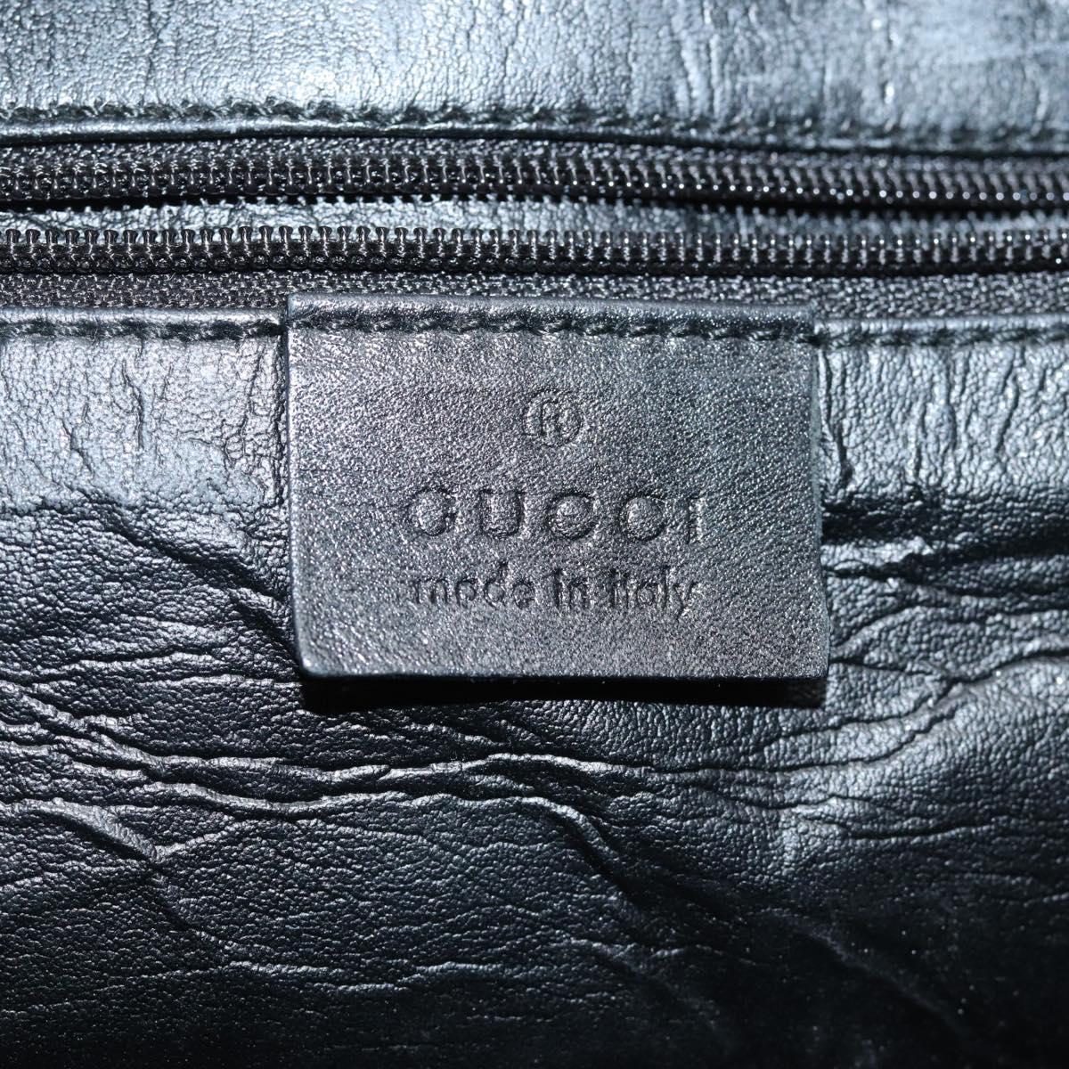 GUCCI GG Canvas Sherry Line Boston Bag Black White 000 0846 78778