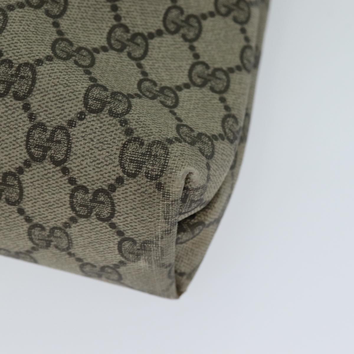 GUCCI GG Supreme Web Sherry Line Tote Bag PVC Beige Red 001 080 494 78780