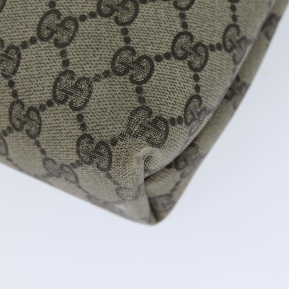 GUCCI GG Supreme Web Sherry Line Tote Bag PVC Beige Red 001 080 494 78780
