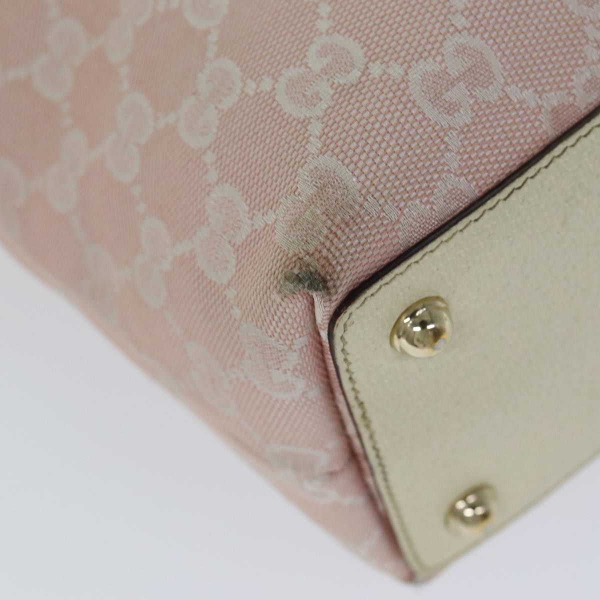GUCCI GG Canvas Tote Bag Pink 120840 78782