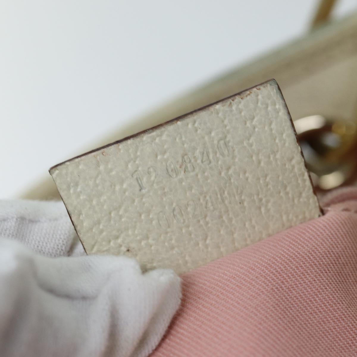 GUCCI GG Canvas Tote Bag Pink 120840 78782