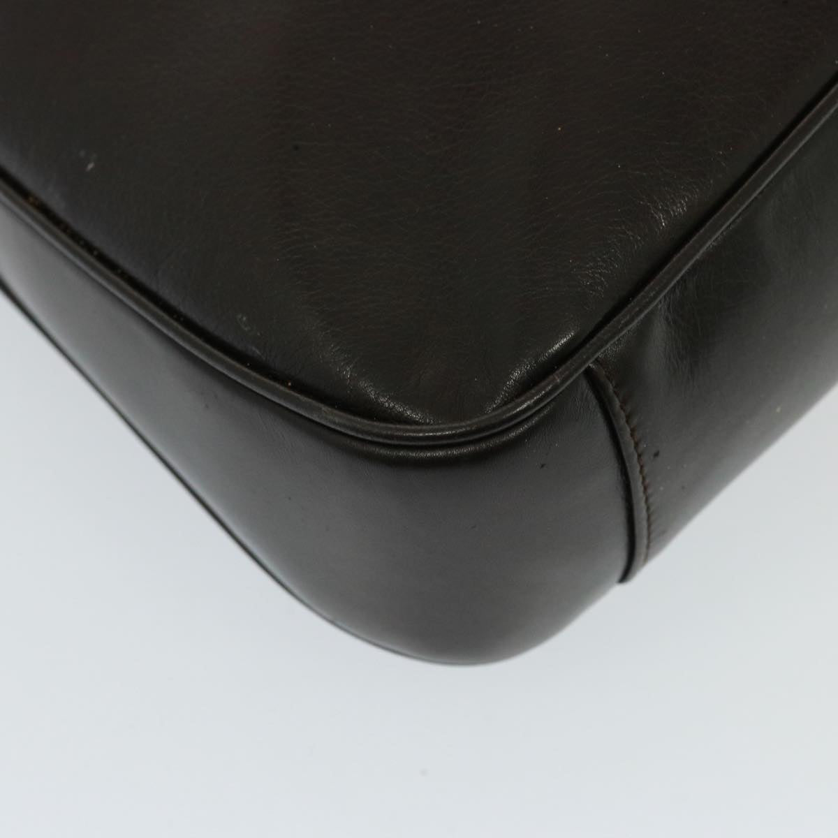 GUCCI Bamboo Hand Bag Leather 2way Brown 001 1638 78793