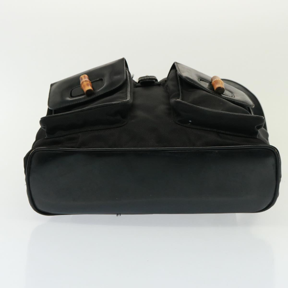 GUCCI Bamboo Backpack Nylon Black 003 2058 0016 5 78797