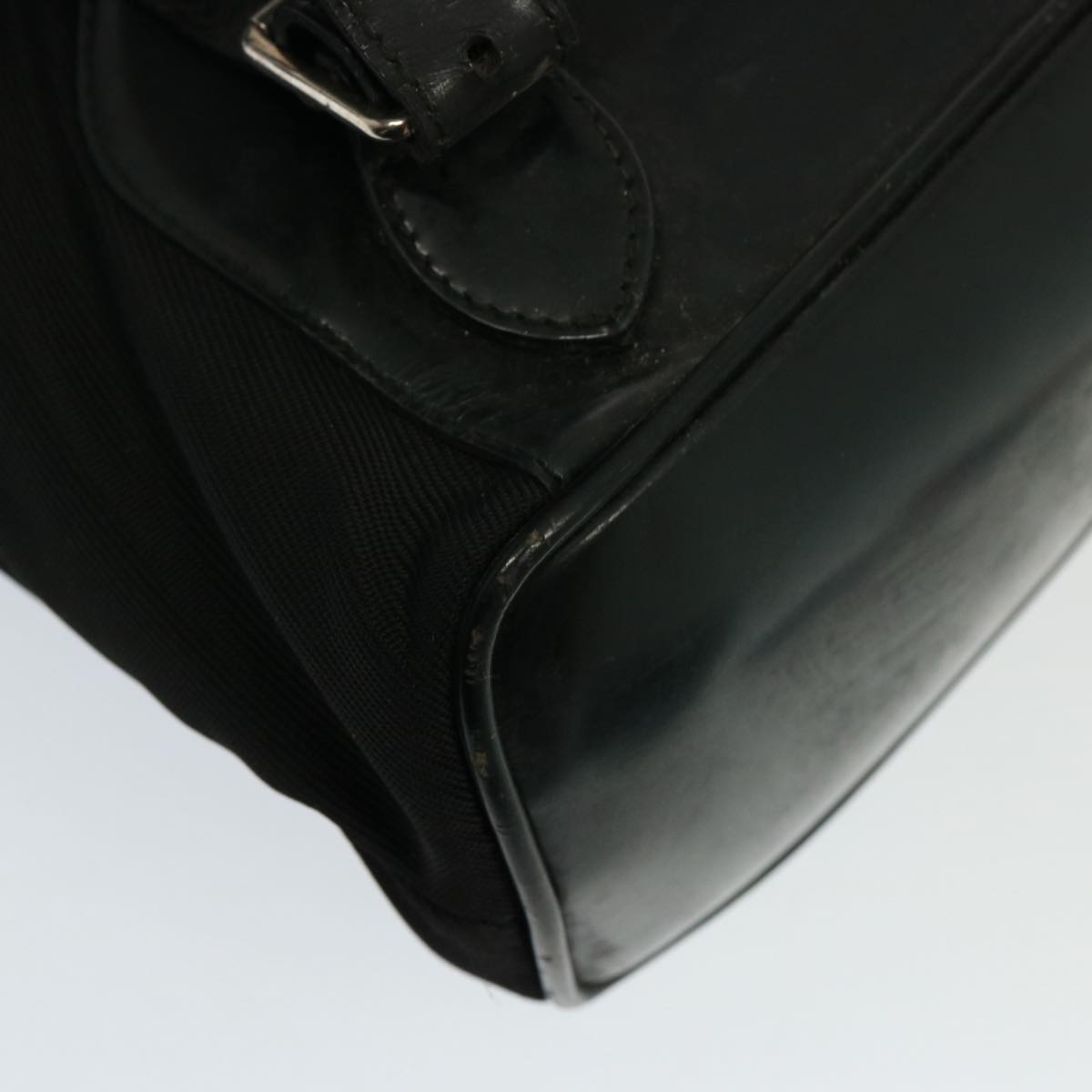 GUCCI Bamboo Backpack Nylon Black 003 2058 0016 5 78797