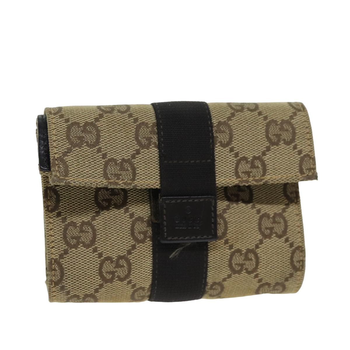 GUCCI GG Canvas Pouch Beige 78836
