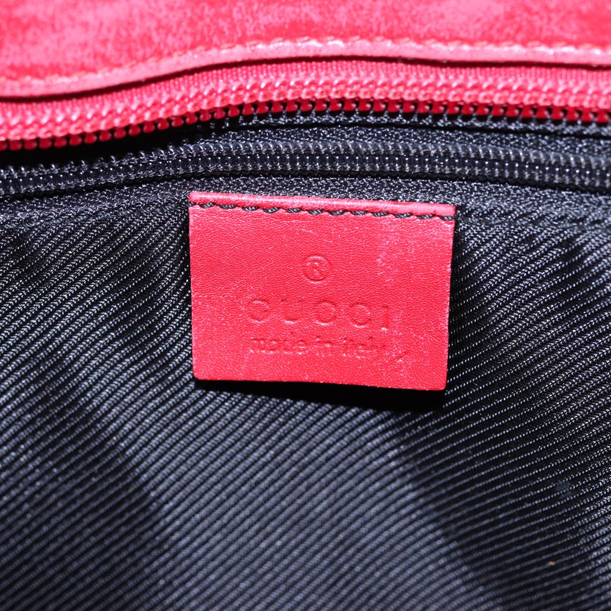 GUCCI GG Canvas Hand Bag Beige Red 002 1119 78907