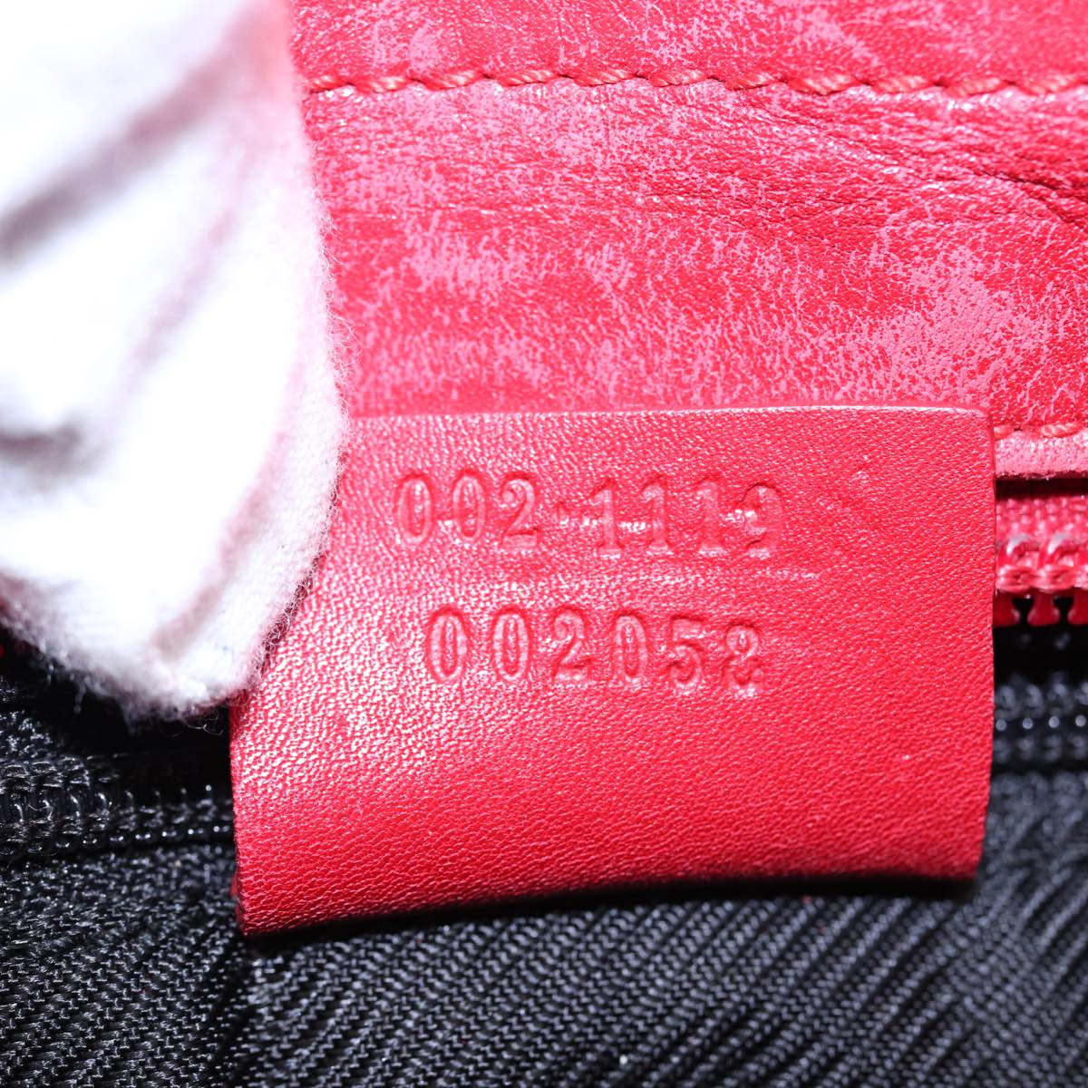 GUCCI GG Canvas Hand Bag Beige Red 002 1119 78907