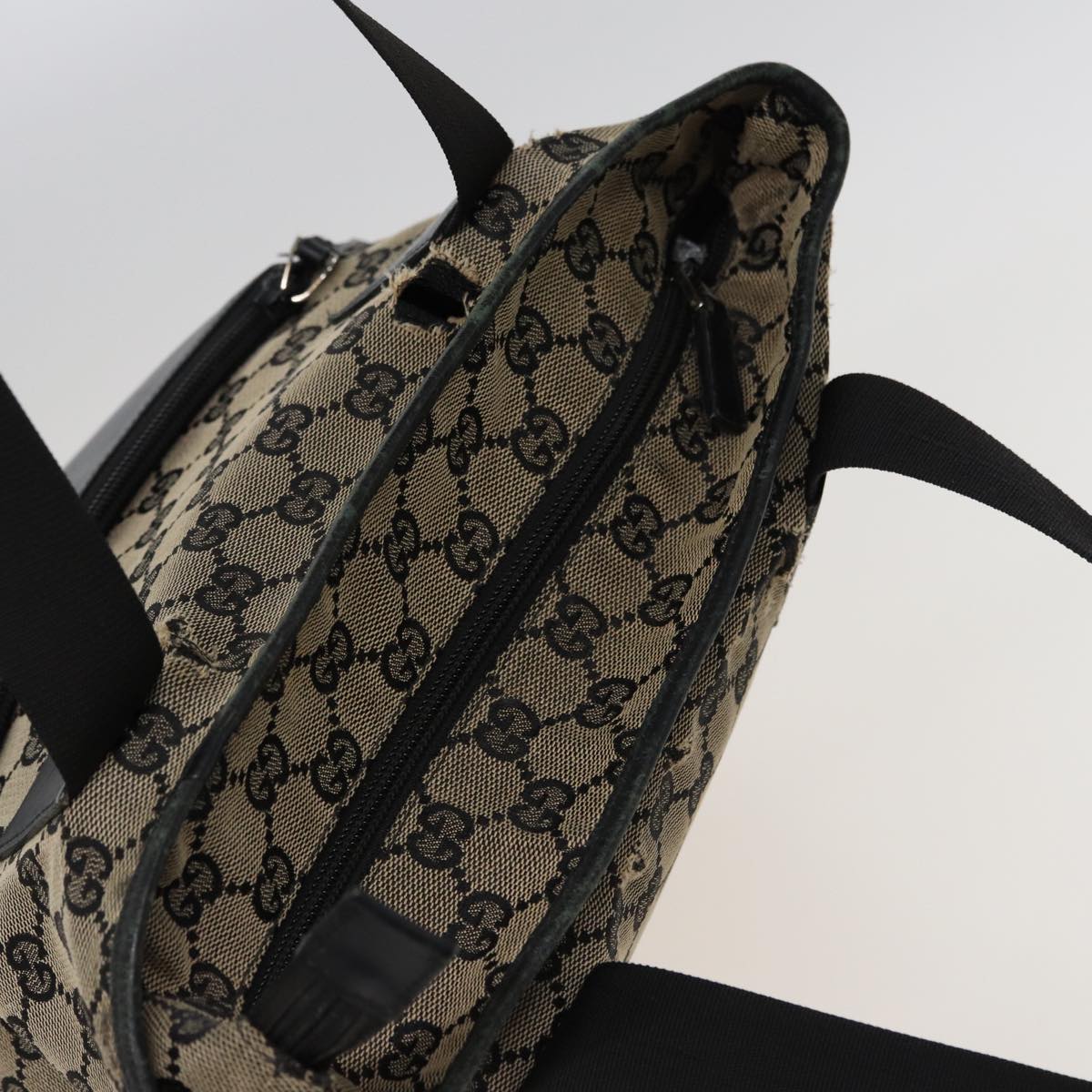 GUCCI GG Canvas Tote Bag Beige 019 0401 78908