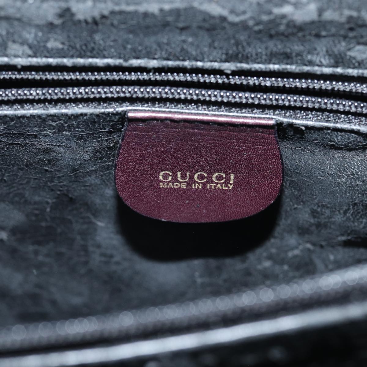 GUCCI Bamboo Hand Bag Leather 2way Purple 002 2855 0322 0 78914