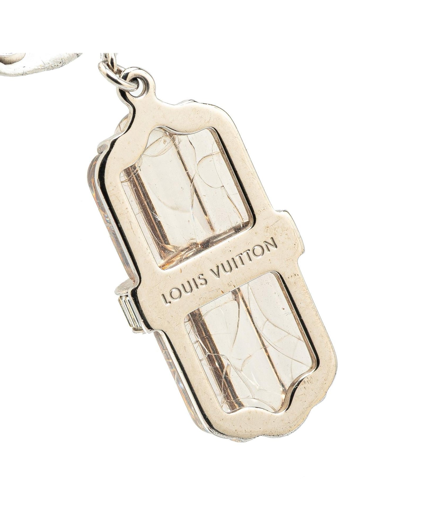 Silver-Tone Brass Rock My World Earrings with Push Back Closure