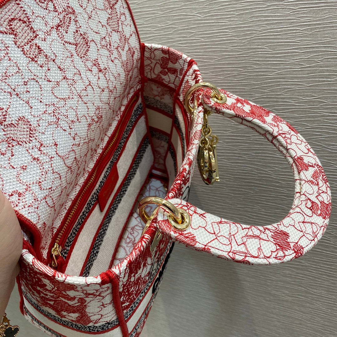 GLAMI MeGLAMIum Lady D-Lite Bag, Red Handbags, Crossbody Bags, 24cm CD