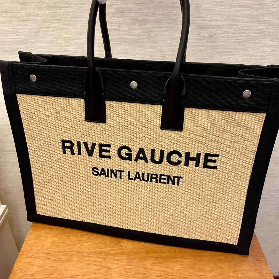 GLAMI Rive Gauche Tote Bag In Raffia For Women 18.9in/48cm YSL