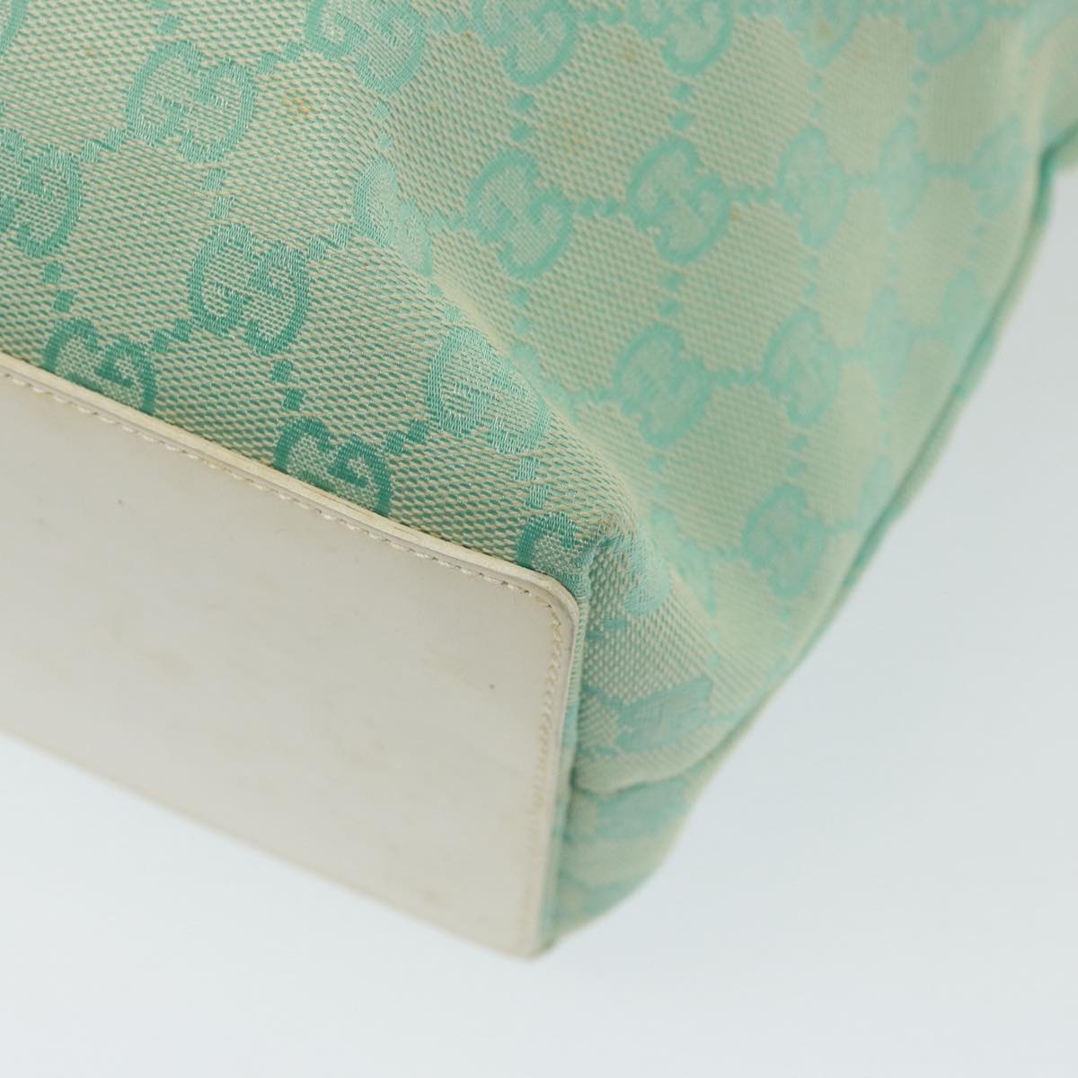 GUCCI GG Canvas Shoulder Bag Light Blue 002 1098 79099