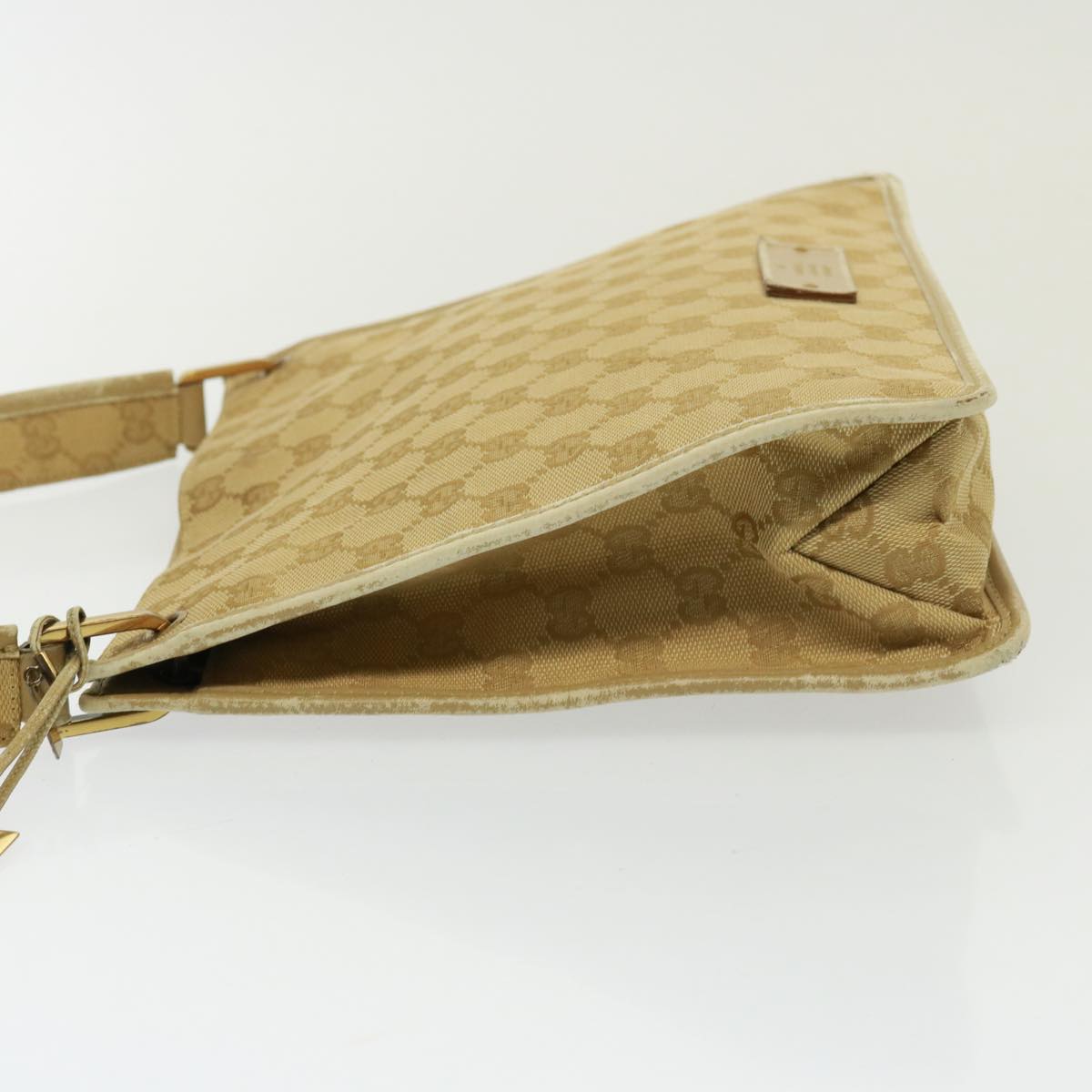GUCCI GG Canvas Shoulder Bag Beige 91762 79100