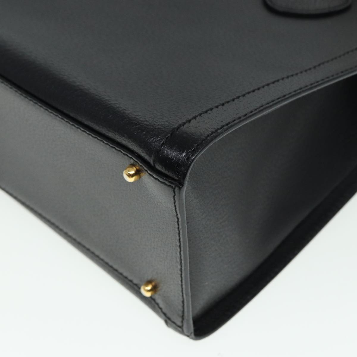 GUCCI Bamboo Hand Bag Leather Black 002 123 0260 79158